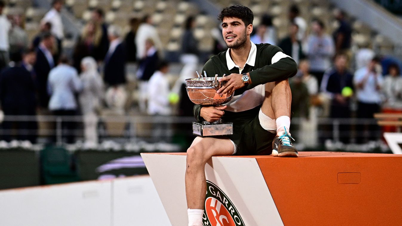 Carlos Alcaraz a Roland Garros-döntő után