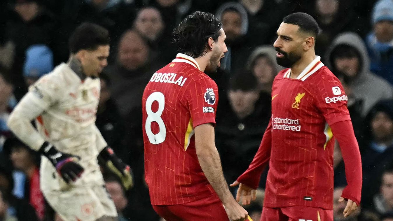 Szoboszlai Dominik és liverpooli csapattársa, Mohamed Szalah