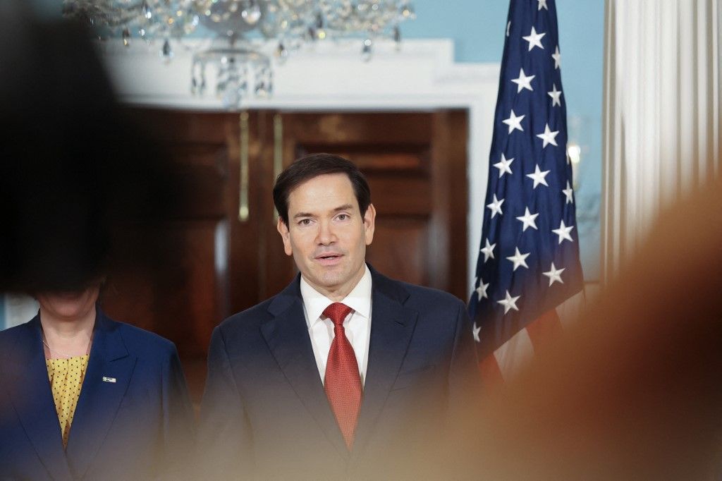 Rubio: Trump nem akarja bezárni a béketárgyalások ajtaját Moszkva előtt (Fotó: ALEX WROBLEWSKI / AFP)