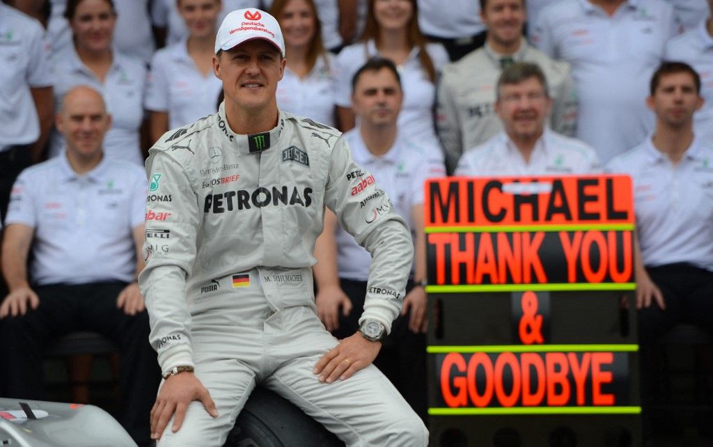 Michael Schumacher 2012-ben zárta le a Forma–1-es pályafutását.