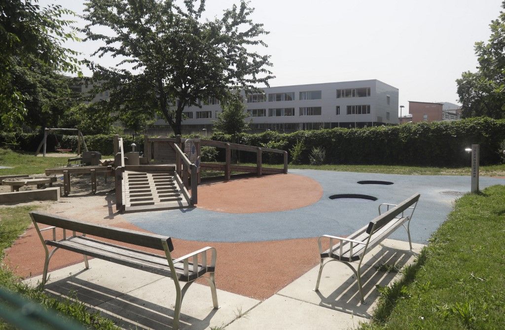 A general view shows a school where several people died in a shooting, on June 10, 2025 in Graz, southeastern Austria. Ten people died after a suspected shooter opened fire in a southeastern Austrian school, press agency APA quoted Graz city mayor Elke Kahr as saying. Several students and at least one adult are among those killed, Kahr confirmed to APA. (Photo by Alex HALADA / AFP)
