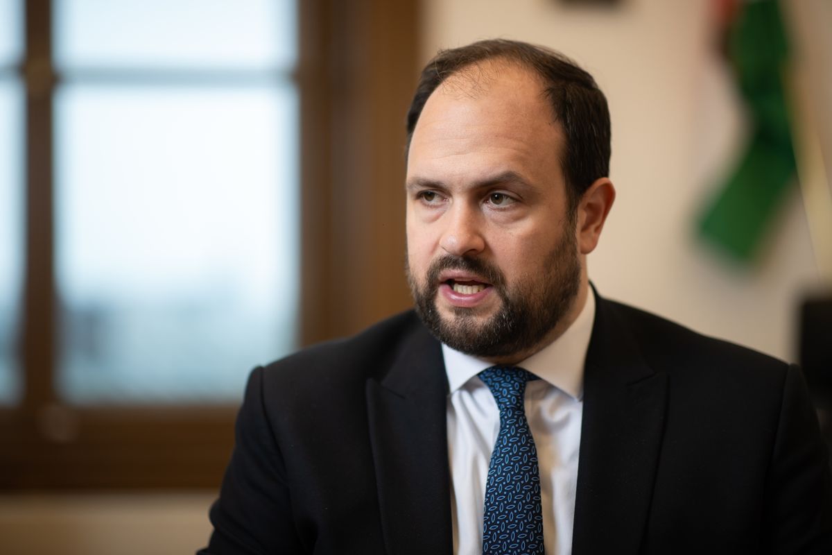 20250415 Budapest
Nacsa Lőrinc, a Miniszterelnökség nemzetpolitikáért felelős államtitkára
fotó: Polyák Attila (PA)
MW