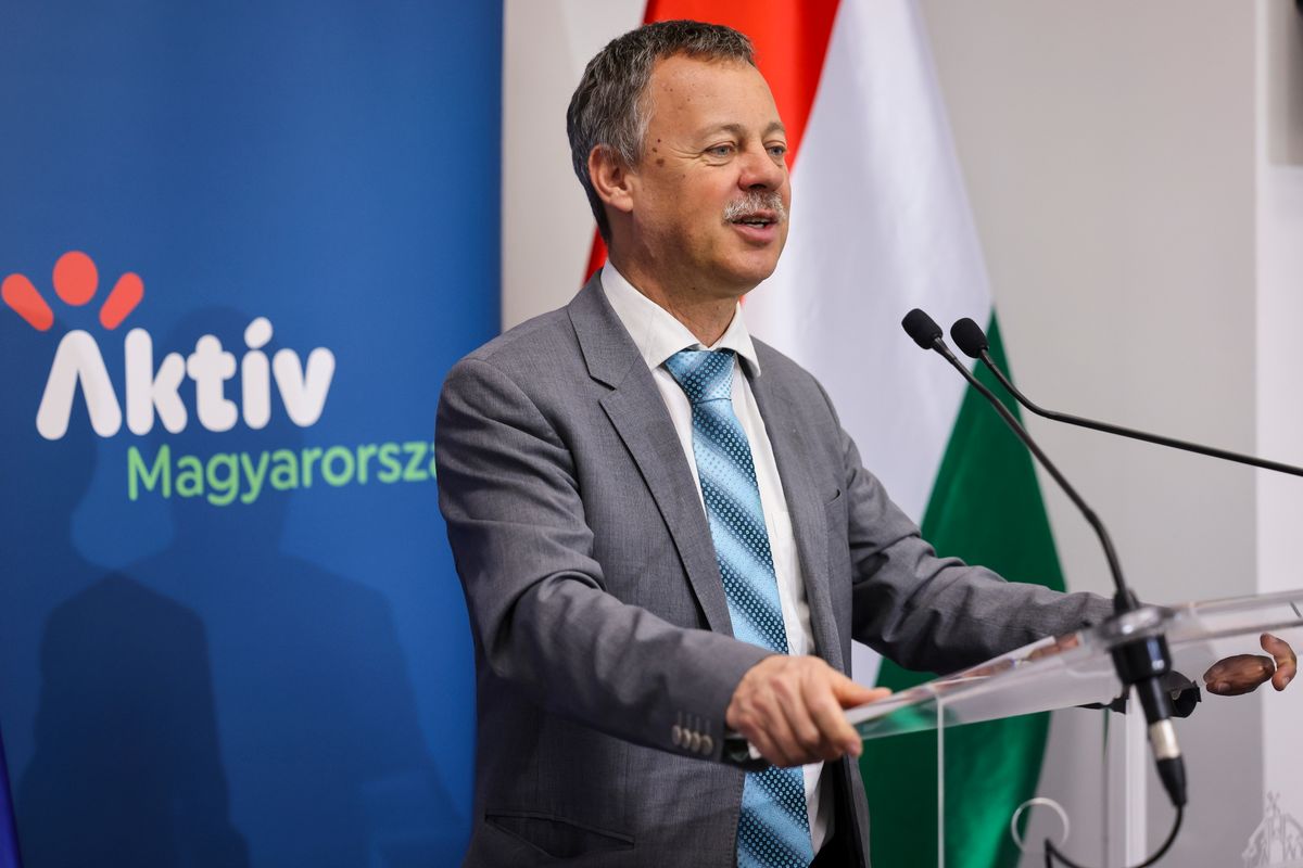 Révész Máriusz aktív Magyarországért felelős államtitkár (Fotó: Hegedüs Róbert / MTI )