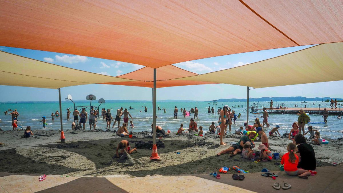 Csopak Balaton hőség