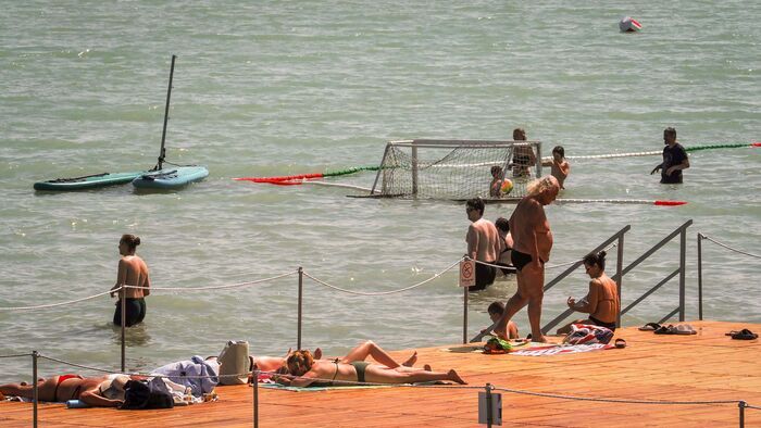 Csopak Balaton hőség