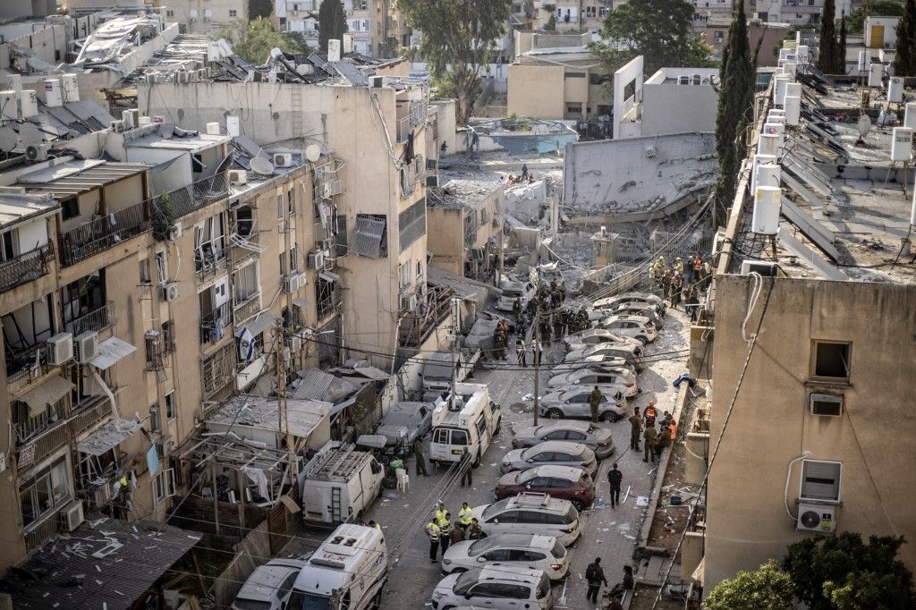 Irán ismét rakétatámadásokat indított Izrael ellen (Fotó: MOSTAFAF ALKHAROUF / ANADOLU)