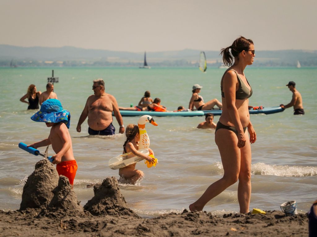Csopak Balaton hőség