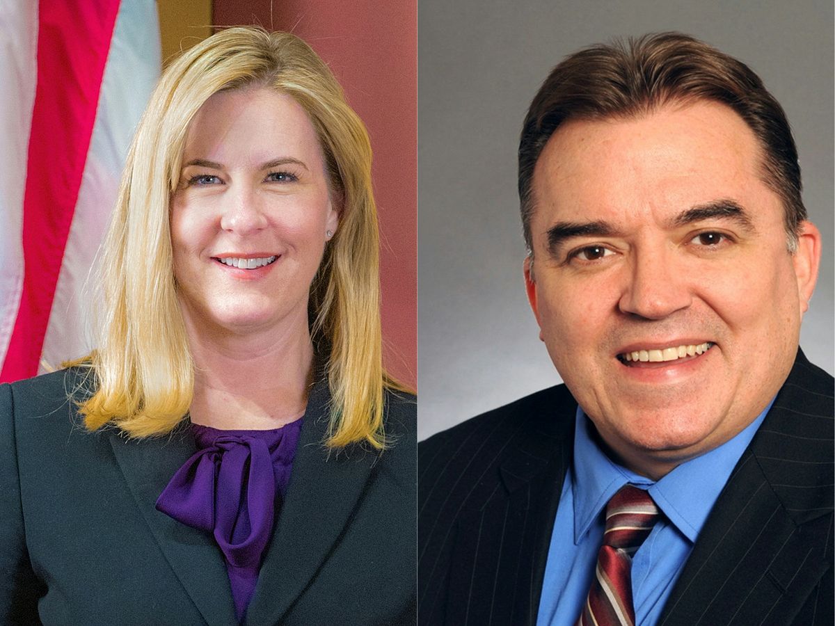 (COMBO) This combination of pictures created on June 14, 2025 shows
the official handout picture dated January 8, 2019 of Minnesota State Representative Melissa Hortman and an official handout picture dated November 11, 2020 of Minnesota State Senator John Hoffman a Democrat from Champlin.. A gunman shot two Democratic state lawmakers in Minnesota early on June 14, 2025, killing Hortman and her husband and wounding the other, Senator John Hoffman, in what the northern US state's governor said were "politically motivated" attacks. The shootings came at a moment of deep political divisions in the United States, as thousands prepared to take to the streets in protest at the policies of Republican President Donald Trump. The suspected assailant was still at large, officials said, with a massive manhunt underway. (Photo by Minnesota Senate photographer's office and Paul Battaglia / Minnesota State Legislature / AFP) / RESTRICTED TO EDITORIAL USE - MANDATORY CREDIT "AFP PHOTO / Paul Battaglia / Minnesota State Legislature" - NO MARKETING NO ADVERTISING CAMPAIGNS - DISTRIBUTED AS A SERVICE TO CLIENTS
RESTRICTED TO EDITORIAL USE - MANDATORY CREDIT "AFP PHOTO / Minnesota Senate photographer's office - NO MARKETING NO ADVERTISING CAMPAIGNS - DISTRIBUTED AS A SERVICE TO CLIENTS /