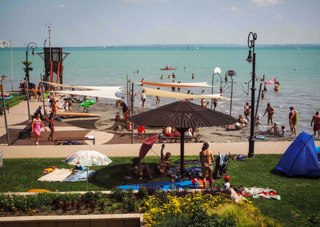 Csopak Balaton hőség