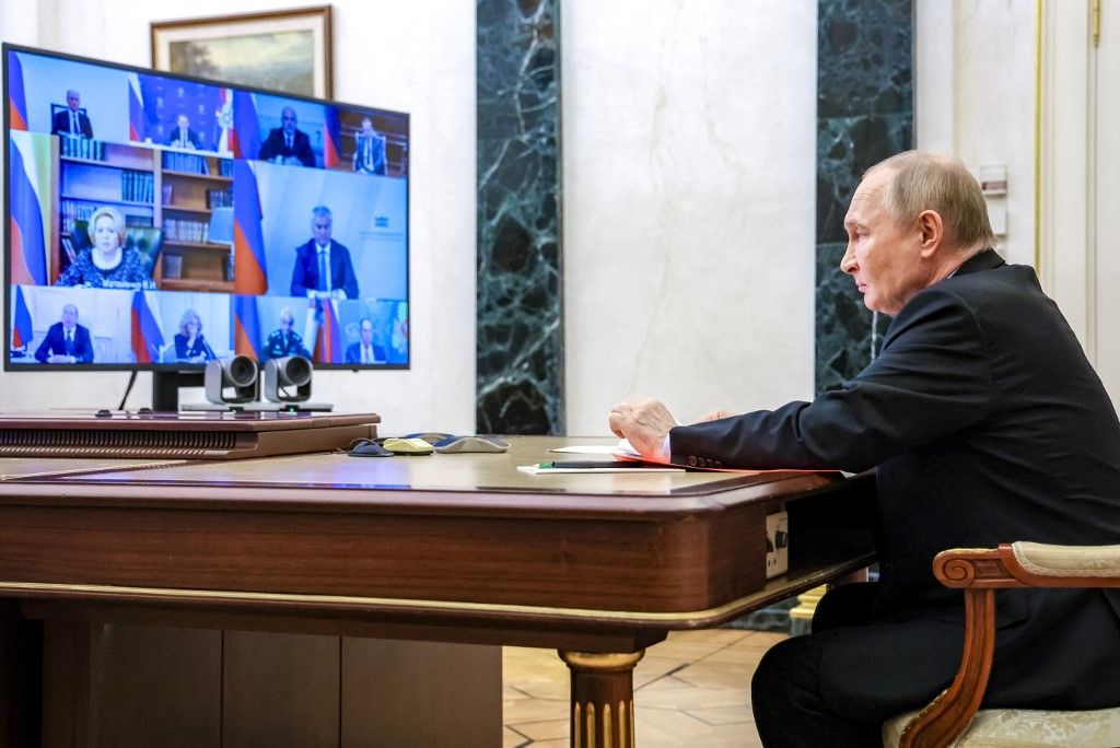 Vlagyimir Putyin orosz elnök (Fotó: AFP)