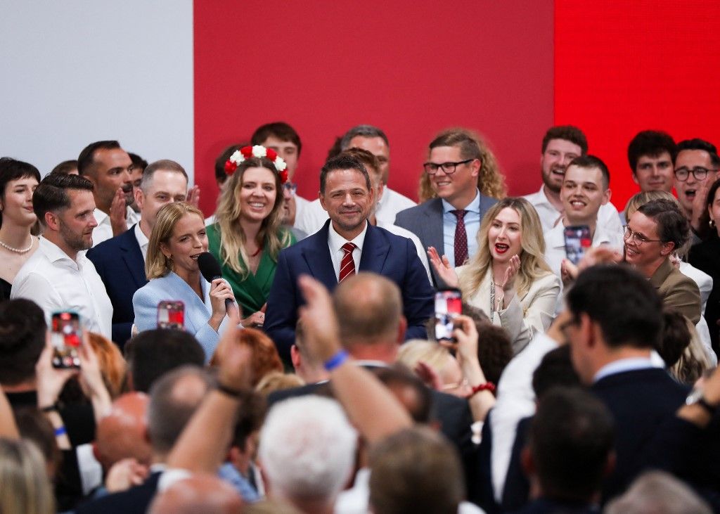 Karol Nawrocki, Lengyelország új elnöke (Fotó: KLAUDIA RADECKA / NurPhoto)