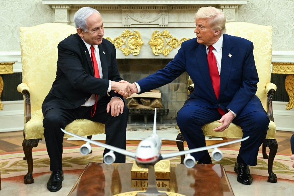 Donald Trump és Benjamin Netanjahu Fotó: AFP