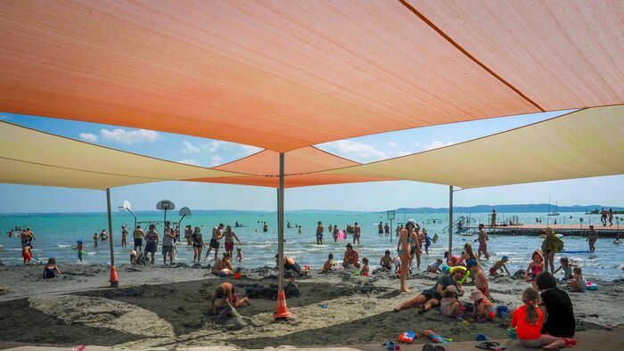 Csopak Balaton hőség