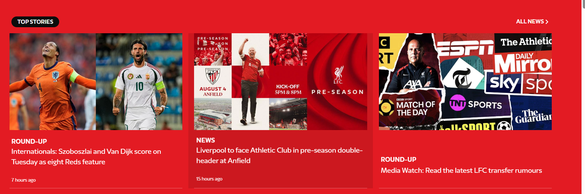 Virgil van Dijk és Szoboszlai Dominik kiemelt helyet kapott a Liverpool honlapján