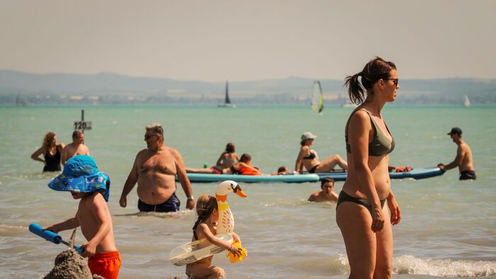 Csopak Balaton hőség