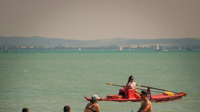 Csopak Balaton hőség