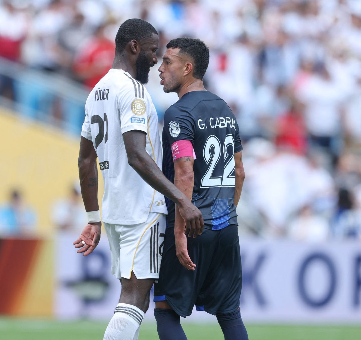 Antonio Rüdiger és Gustavo Cabral összezörrenése a klubvilágbajnokságon
