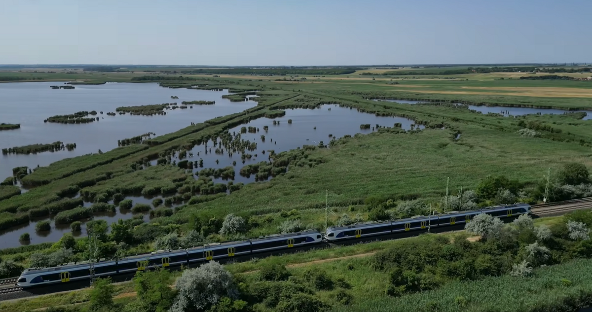 Minden hatósági engedéllyel rendelkező MÁV FLIRT mentesítő vonat közlekedett Budapestről, elsőként haladva 160 km/h-val a Budapest–Székesfehérvár szakaszon. (Fotó: Facebook)