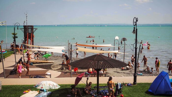 Csopak Balaton hőség