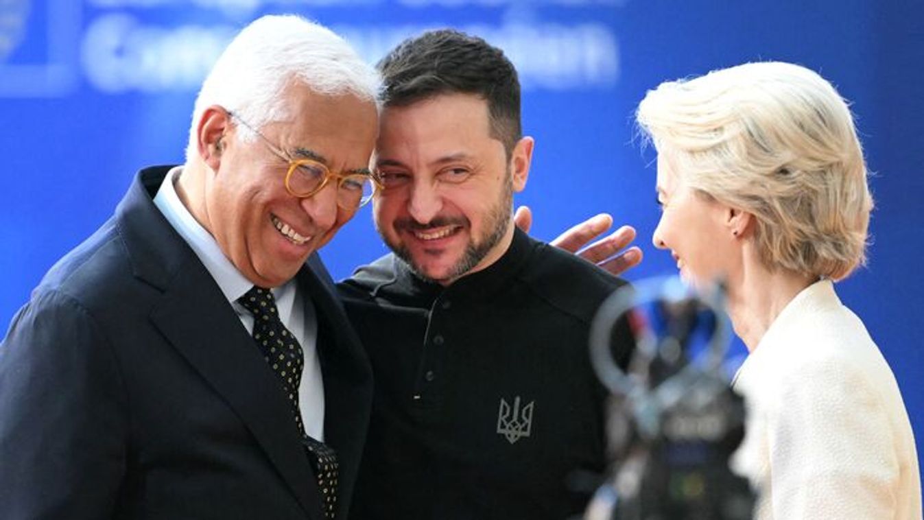 European Council President Antonio Costa, Ukrainian President Volodymyr Zelensky and Euopean Commission President Ursula von der Leyen (Souce: AFP)