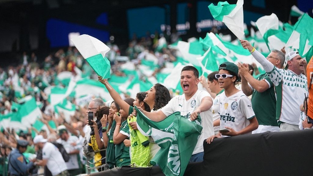 A brazil Palmeiras az Egyesült Államokban is hatalmas hangulatot csinálnak, igaz kevés követőjük akad a tornán.