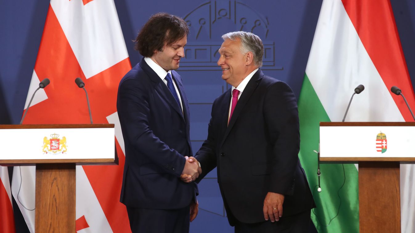 
Irakli Kobakhidze Orbán Viktor találkozó