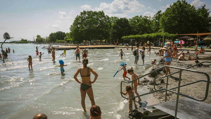 Csopak Balaton hőség