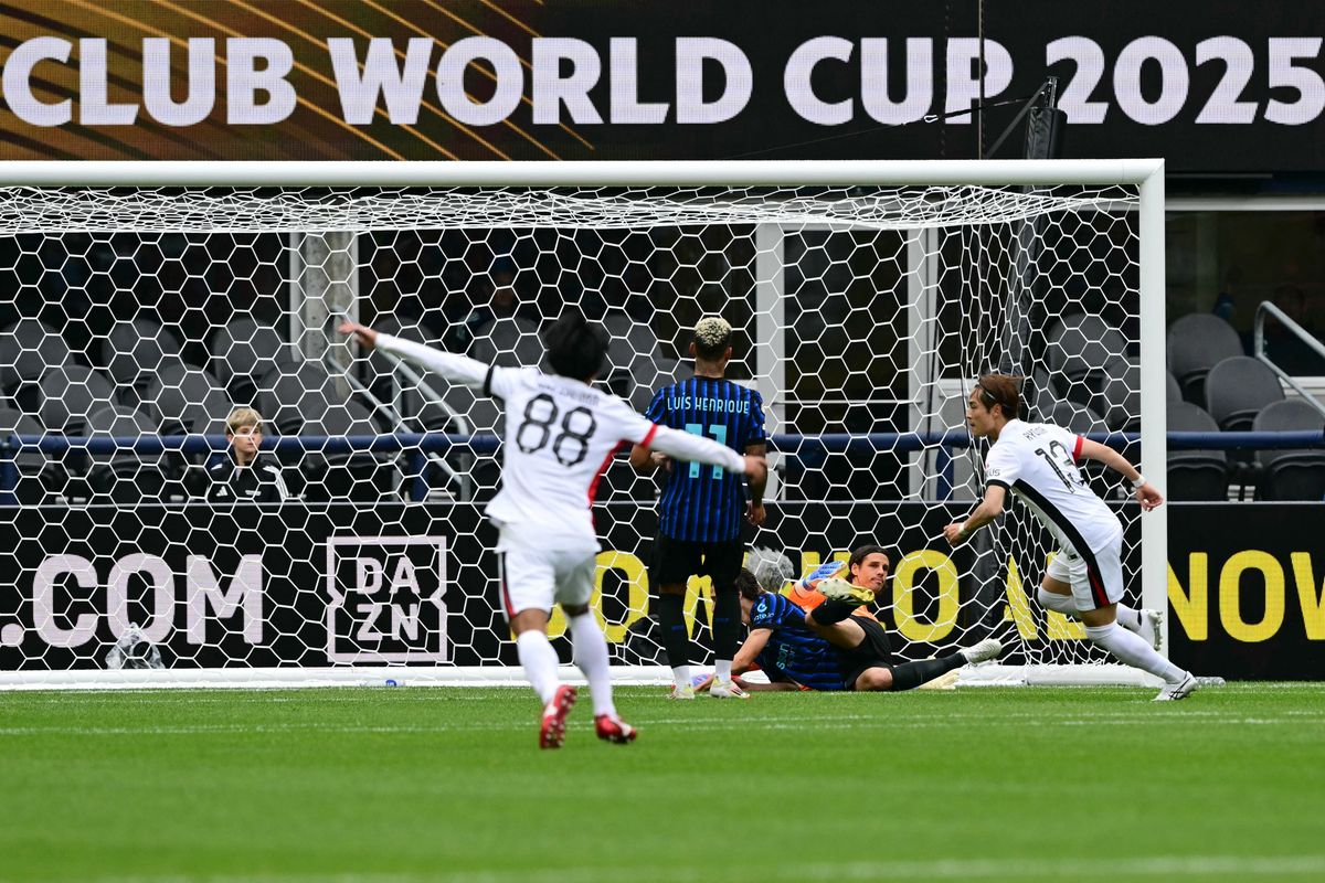 A japánok gólja, amivel előnybe kerültek az Inter ellen