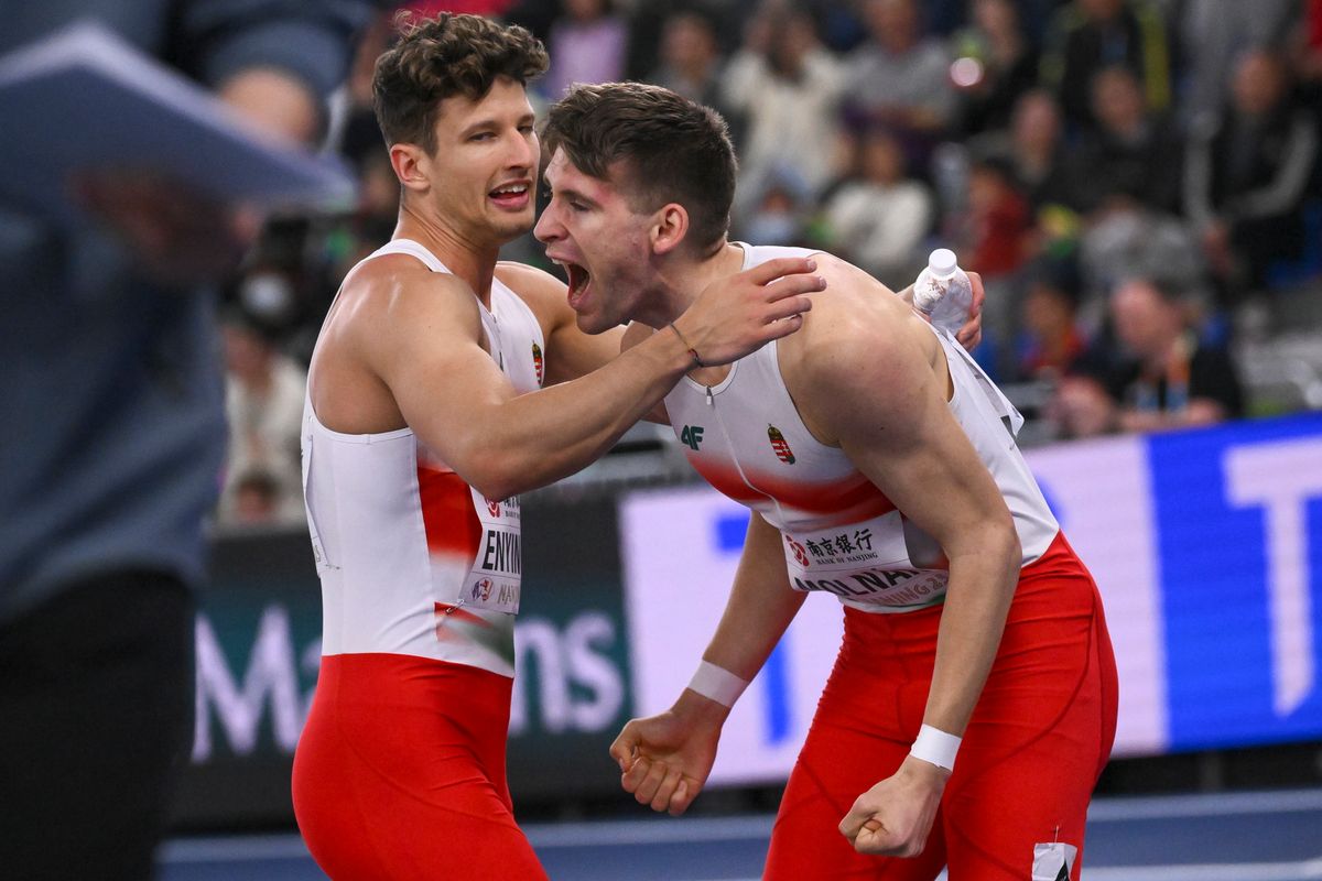 Enyingi Patrik és Molnár Attila együtt nyertek világbajnoki bronzérmet a 4x400-as váltóval, s most már a szabadtéri 400 m-es országos csúcsot is közösen tartják
