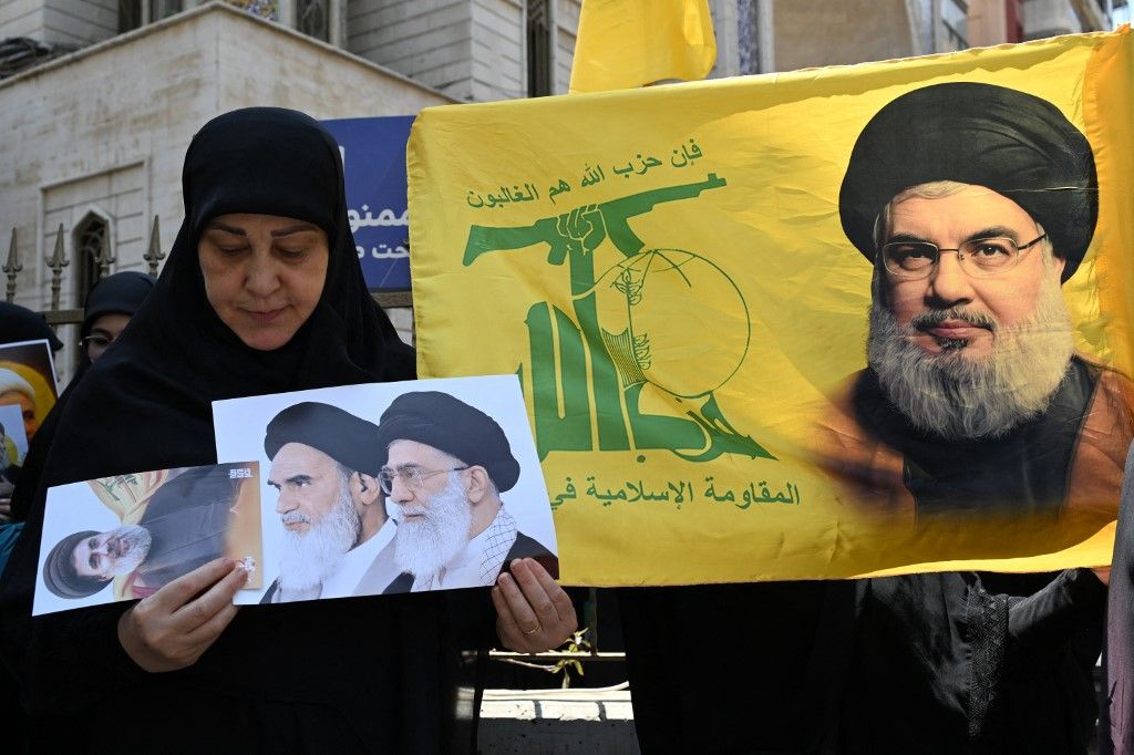 A Hezbollah támogatói Irán mellett tüntettek