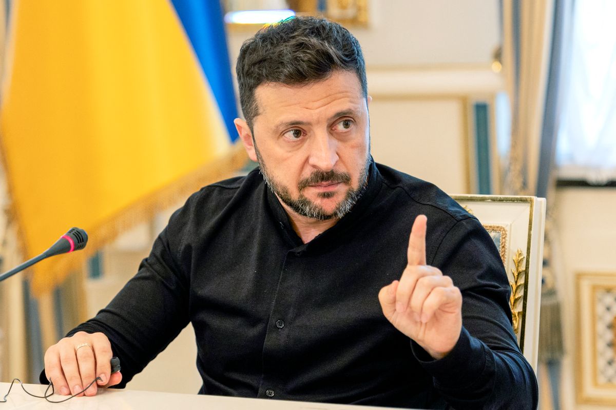 Volodimir Zelenszkijt egyetlen dolog érdekli: a hatalom (Fotó: AFP)