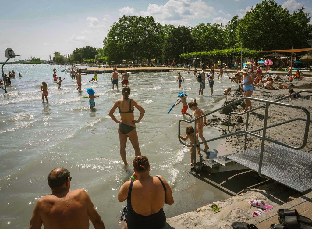 Csopak Balaton hőség