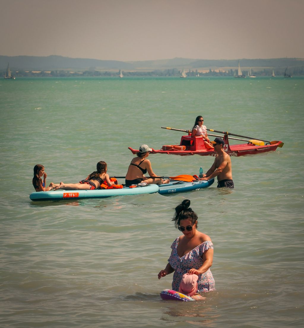 Csopak Balaton hőség