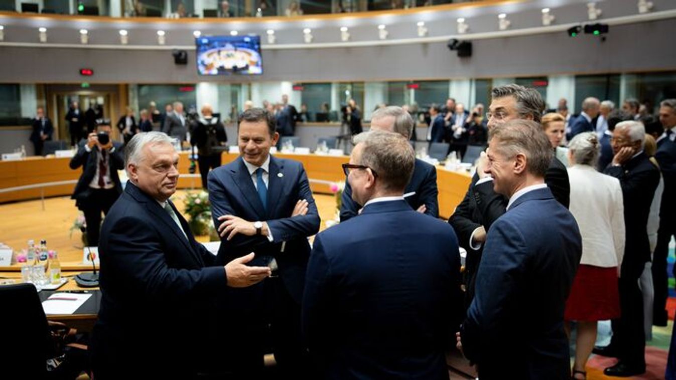 Hungarian Prime Minister Viktor Orban at the EU summit (Photo: MTI)