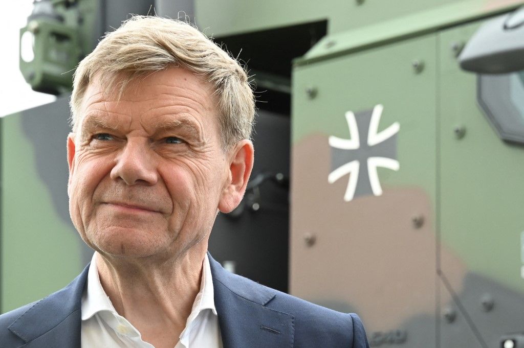 Johann Wadephul német külügyminiszter további katonai segítséget ígért Ukrajna számára (Fotó: DAVID HAMMERSEN / DPA)