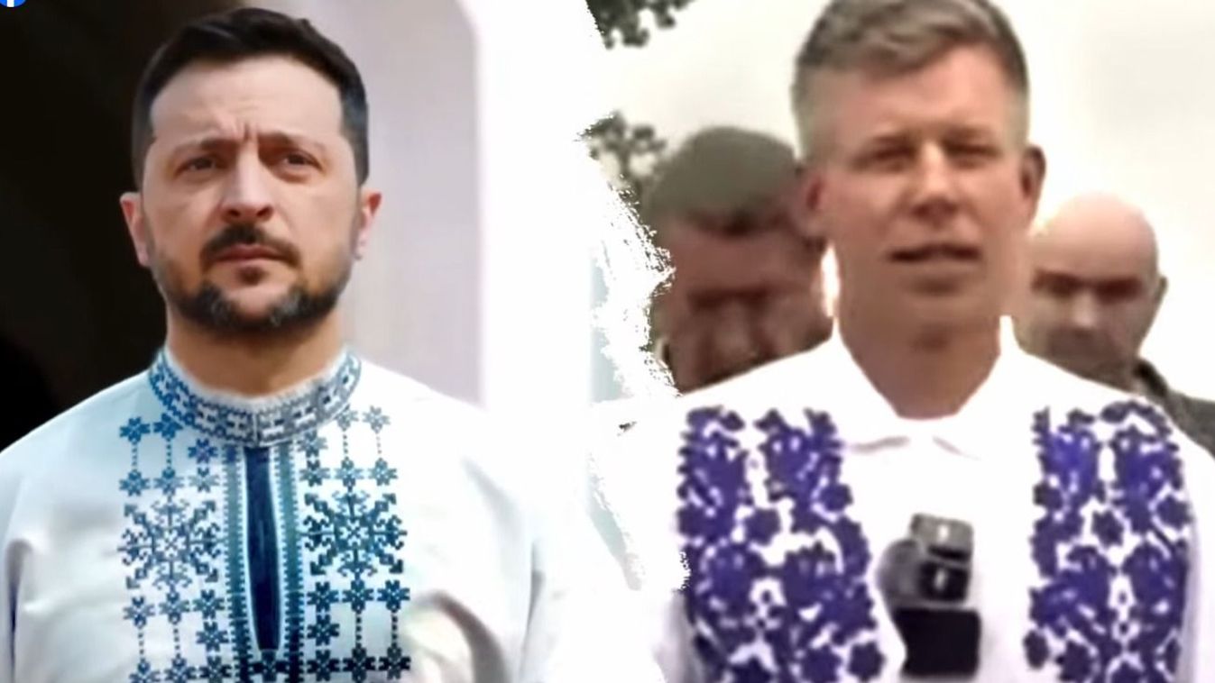 Magyar Péter és Zelenszkij, mint két tojás
