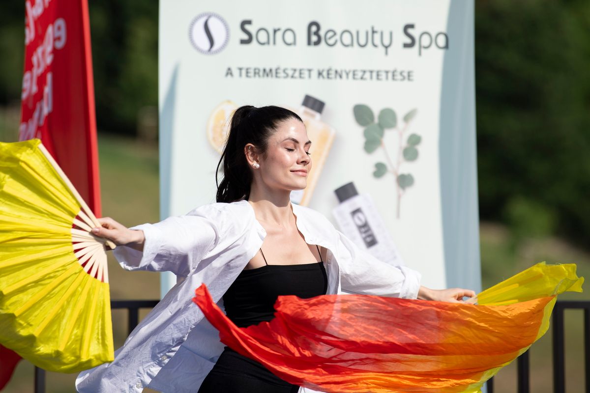 Pogány, 2025. június 11.
Kálmán Kinga a 2025. évi Magyarország Szépe – Miss World Hungary szépségverseny felkészítő táborának Miss Talent alversenyén Pogányban 2025. június 11-én.
MTI/Bodnár Boglárka