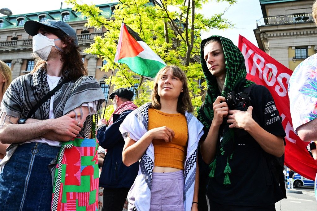Greta Thunberg (Fotó: JONAS EKSTROMER / TT NEWS AGENCY)