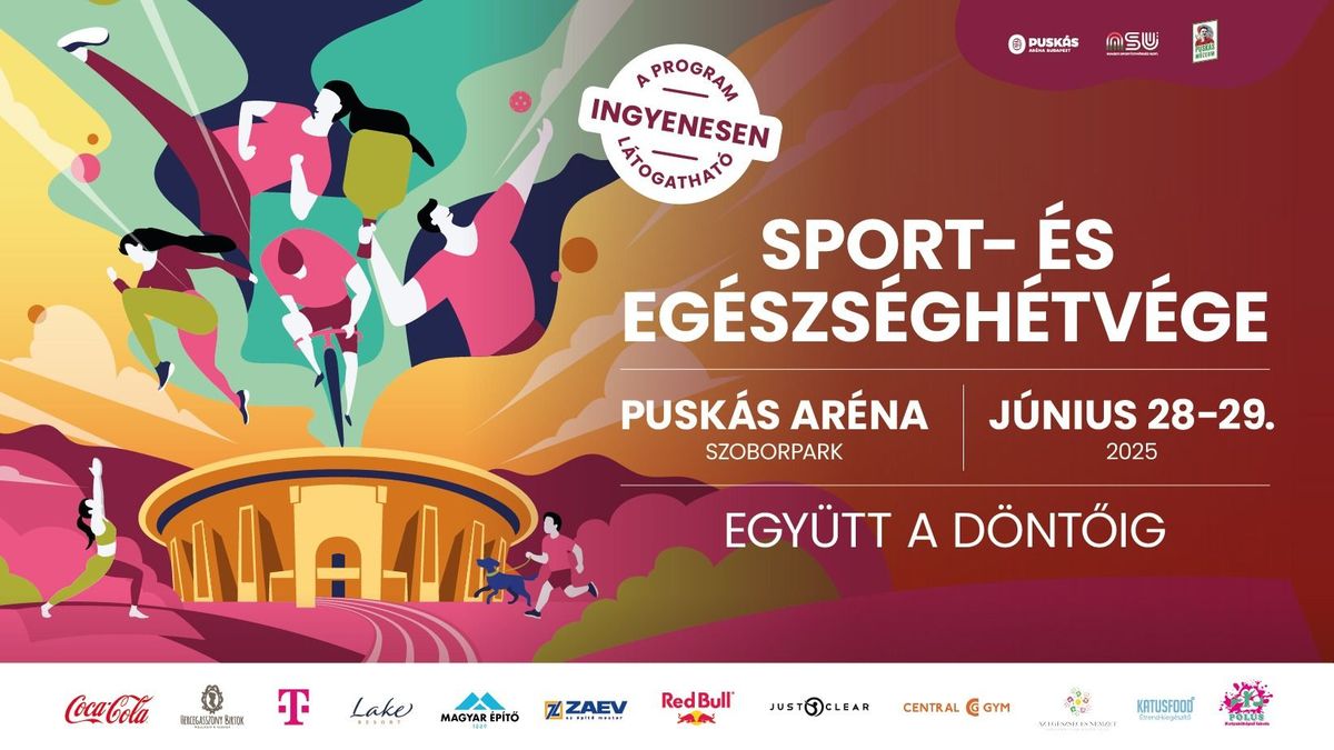 Mozdulj meg! Ingyenes családi programok, sportélmények és sztárfellépők várnak június 28–29-én a Puskás Aréna Szoborparkjában