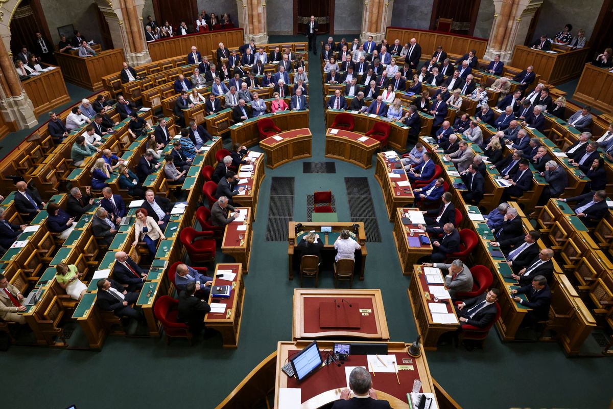 Budapest, 2025. június 10.
Az Országgyűlés plenáris ülése 2025. június 10-én.
MTI/Hegedüs Róbert