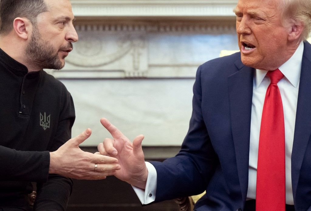 Volodimir Zelenszkij ukrán és Donald Trump amerikai elnök (Fotó: AFP)