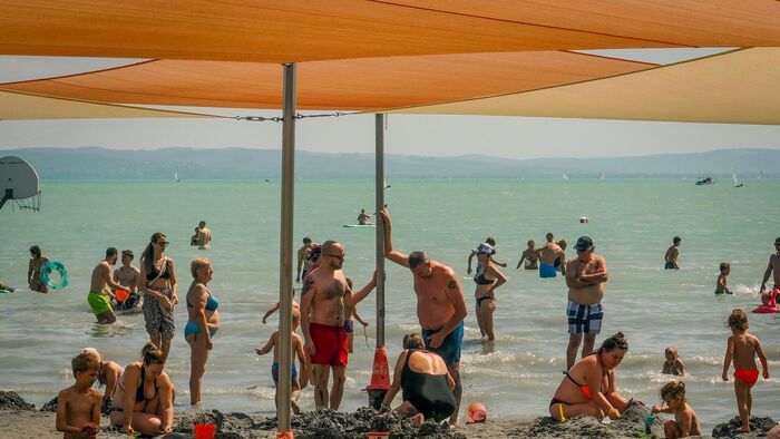Csopak Balaton hőség