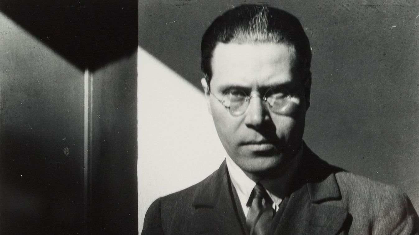 Moholy-Nagy László 1926-ban készített fotografikus önarcképe (részlet)