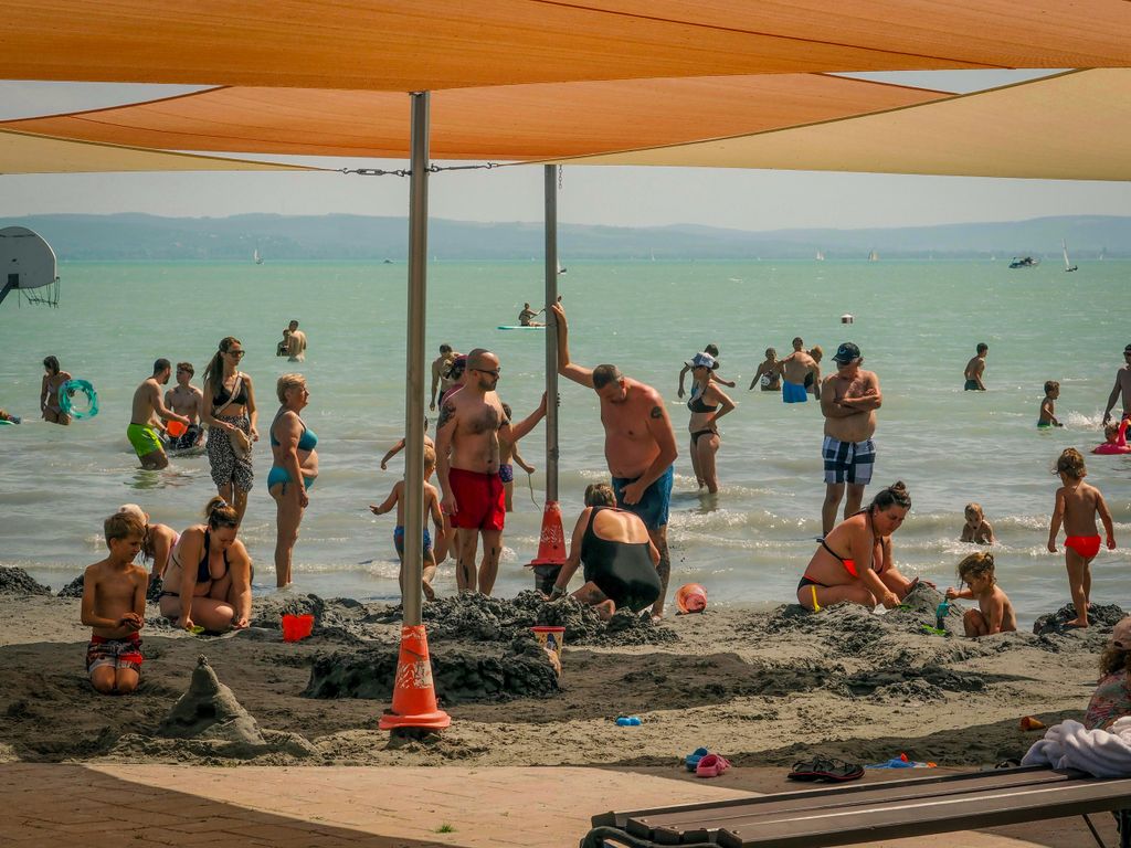Csopak Balaton hőség