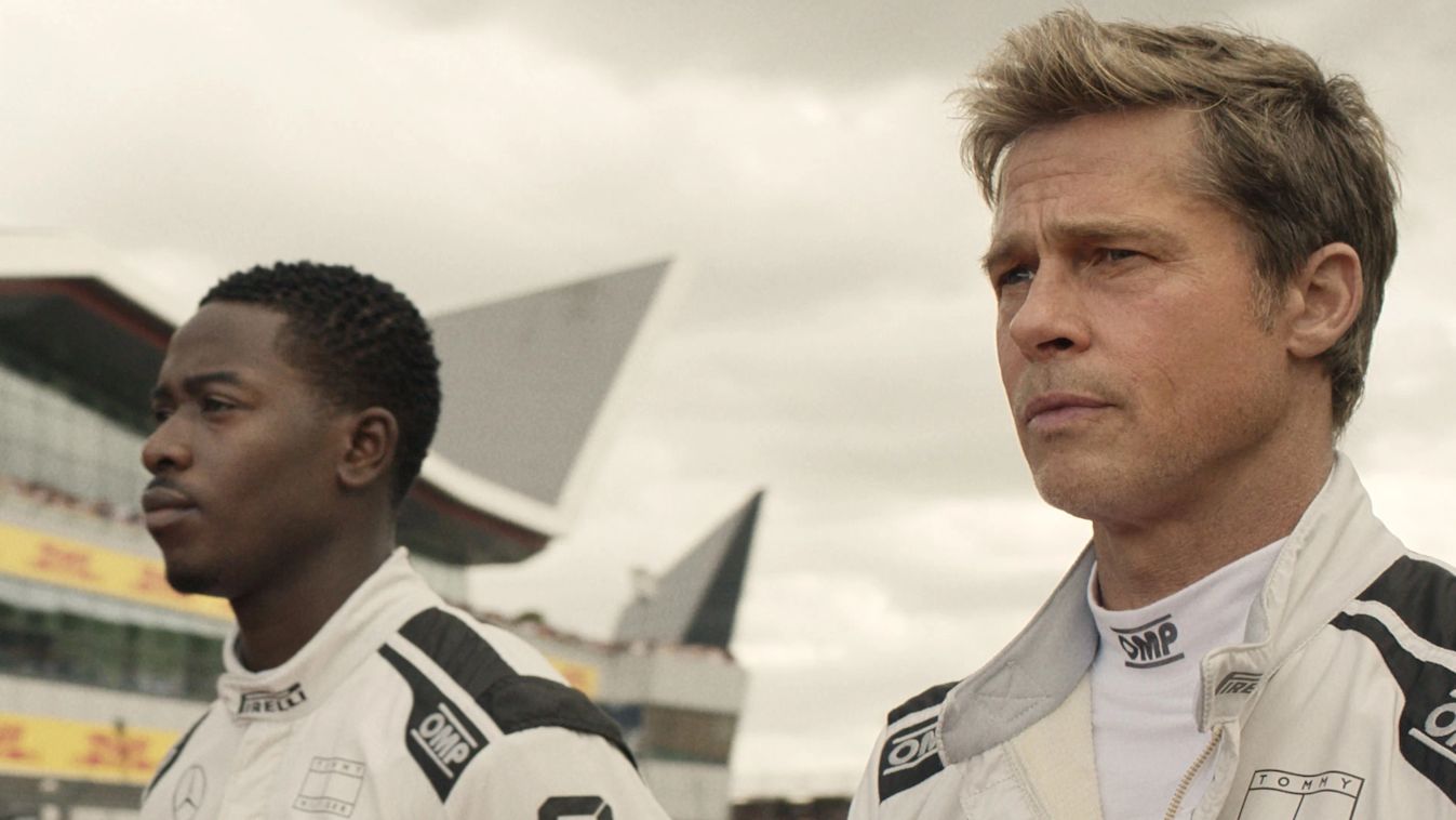Damson Idris és Brad Pitt az F1-ben.