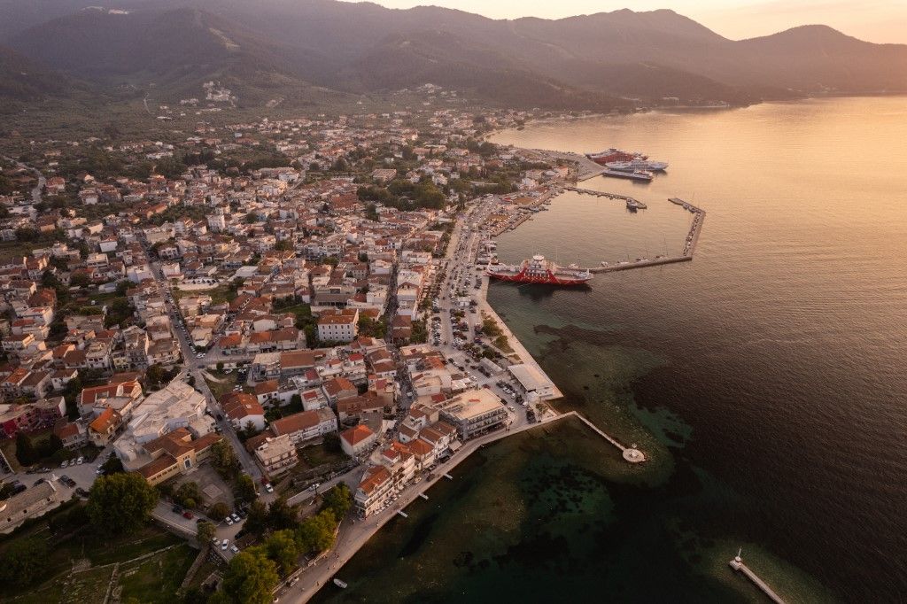 Drone scenes from the island of Thasos, Greece (Photo by Achilleas Chiras/NurPhoto) (Photo by Achilleas Chiras / NurPhoto via AFP)