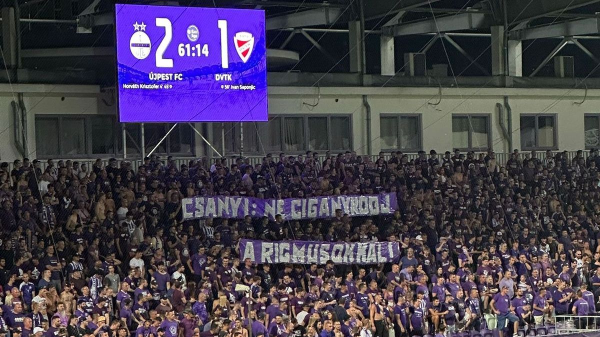 Az újpesti ultrák egyértelműen az MLSZ rasszistaellenes szábályát vették célba az üzenetükkel