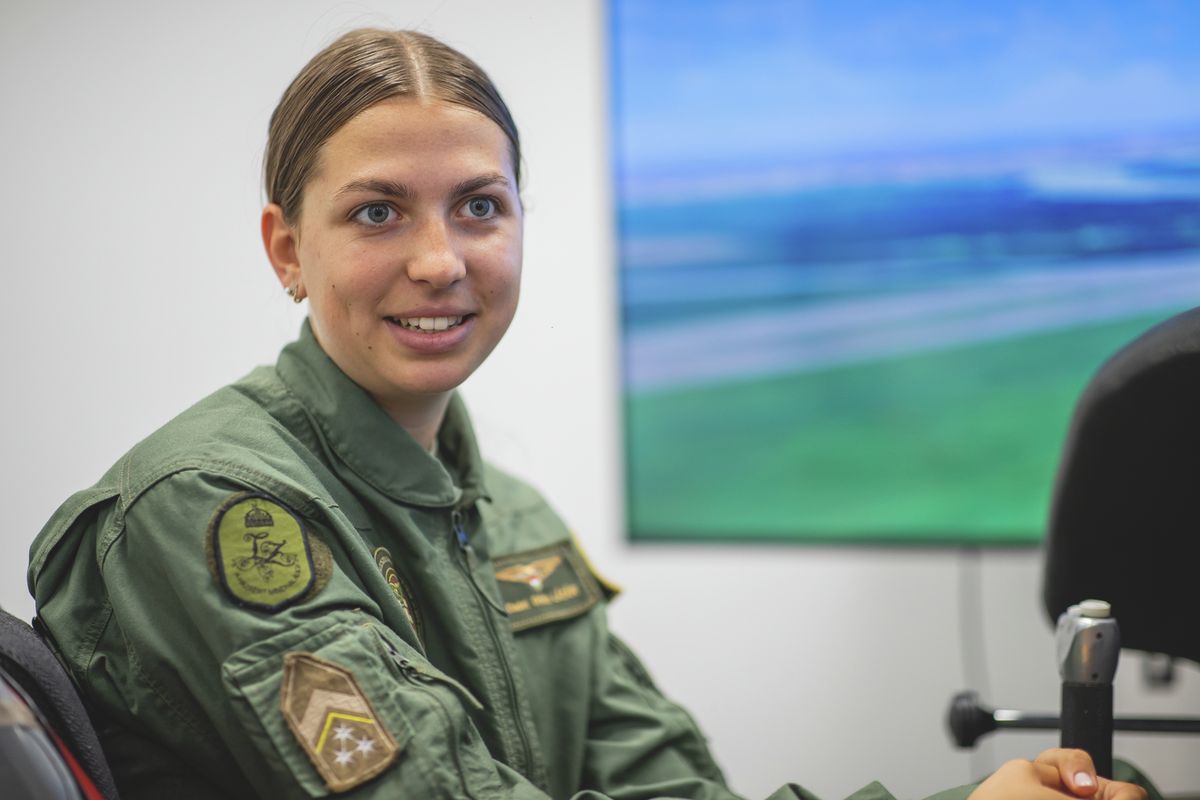Lázár Gréta az első magyar nő, akit felvettek a az Egyesült Államok által szervezett Undergraduate Pilot Training-re. pilóta (Fotó: Polyák Attila)