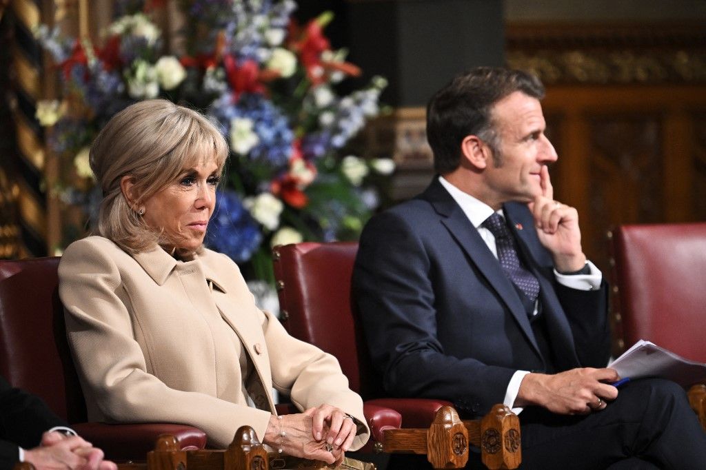 Újabb kínos szituációba keveredett a Macron házaspár (Fotó: ELIOT BLONDET / POOL)