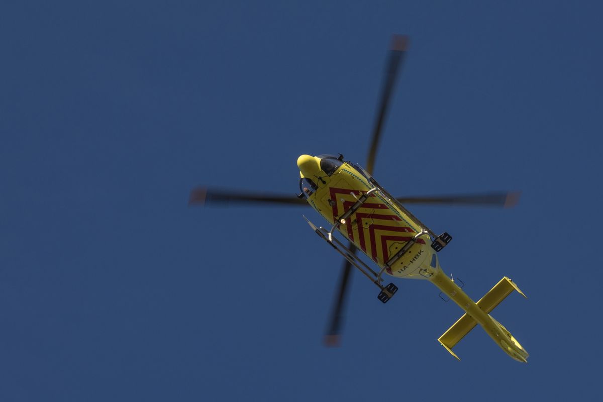 Marcali, 2023. december 18.
Mentőhelikopter a mintegy 785 millió forintból megépült marcali légimentőbázison az átadás napján, 2023. december 18-án.
MTI/Katona Tibor